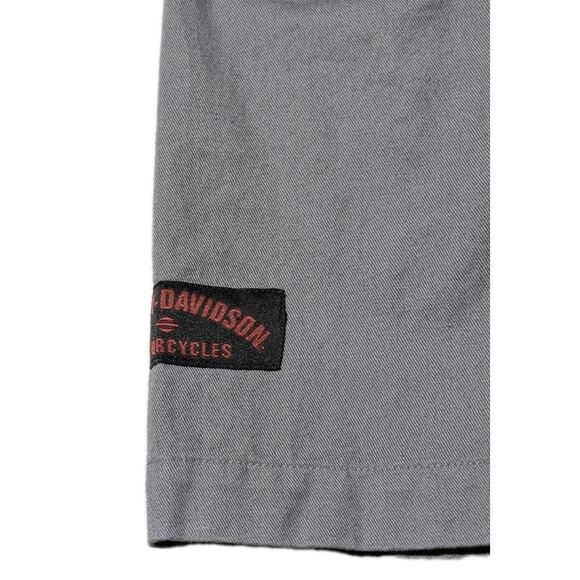 Harley-Davidson Oil Service Shirt Gray Black Patches 96619-07VM Vintage 2006 L - Picture 6 of 13